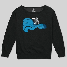 ANGEL OF DEATH WOMEN'S SCOOP NECK SWEATSHIRT