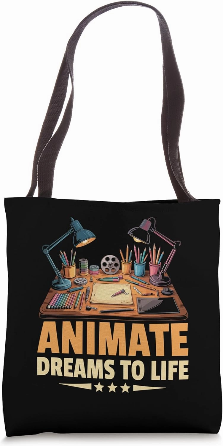 Animate Dreams To Life Animation Sketch Animate Storytelling Tote Bag