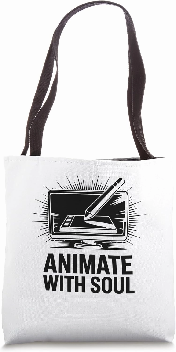 Animate With Soul Animation Draw Sketch Animate Storytelling Tote Bag