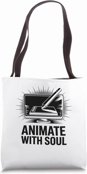 Animate With Soul Animation Draw Sketch Animate Storytelling Tote Bag