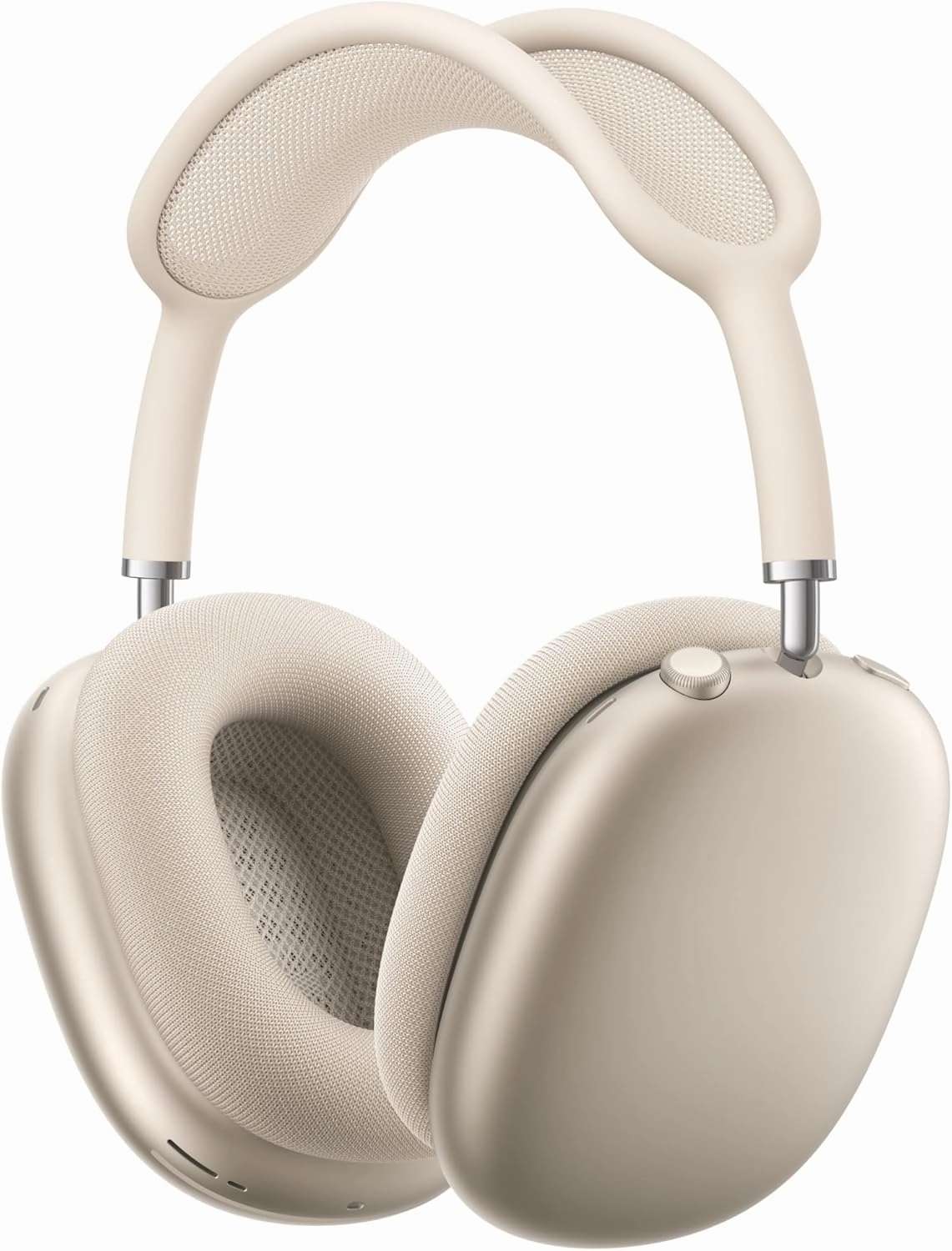 Apple AirPods Max Wireless Over-Ear Headphones, Pro-Level Active Noise Cancellation, Transparency Mode, Personalized Spatial Audio - Starlight with AppleCare  (2 Years)