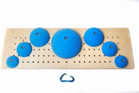Atomik Climbing Holds Dome Hangboard Set of 7 in Blue
