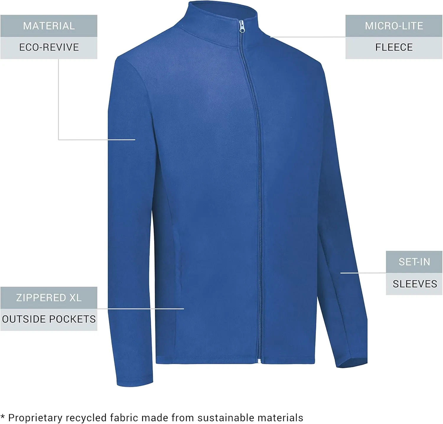 Augusta Sportswear Men's Micro-lite Fleece Full Zip Jacket