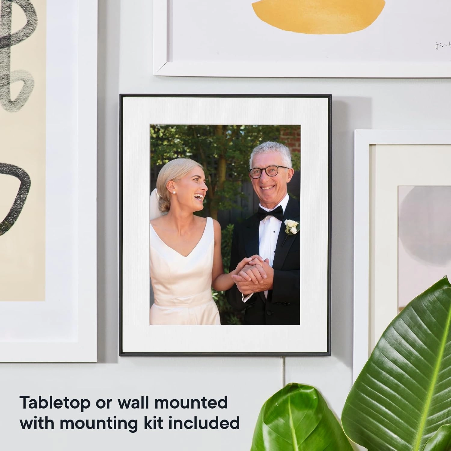 Aura Walden 15" WiFi Digital Picture Frame | Wirecutter's Best Digital Frame for Gifting | Send Photos from Your Phone | Quick, Easy Setup in Aura App | Free Unlimited Storage | Ink with White Mat