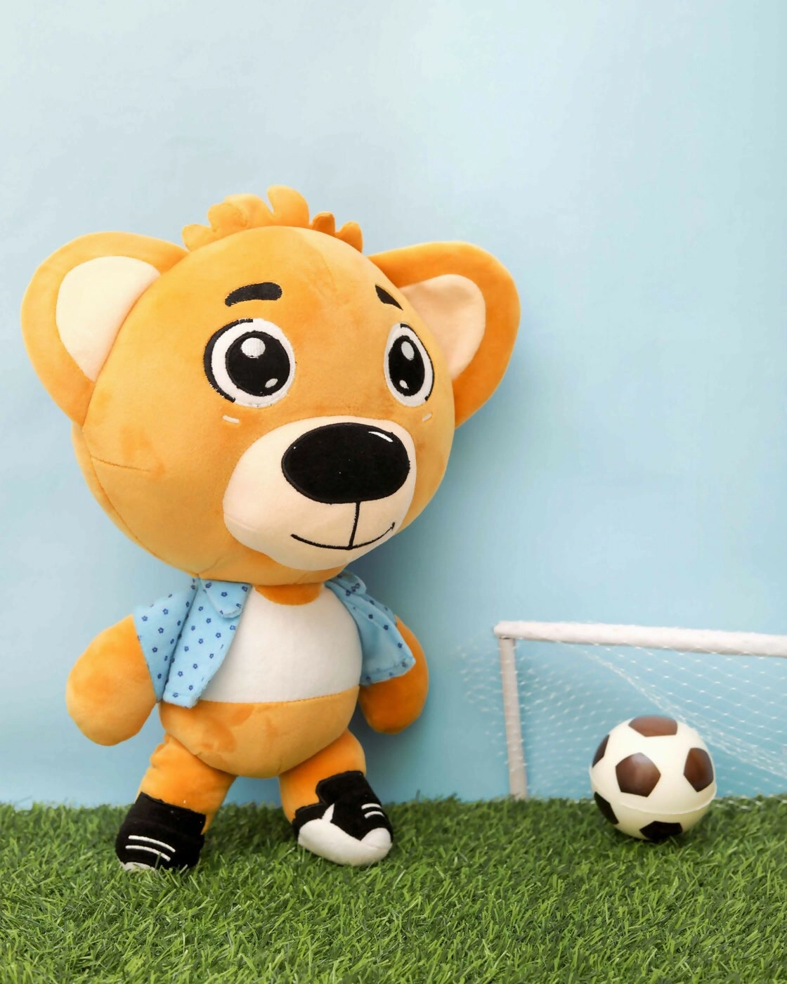 Aurbo Bear Soft Toy For Kids - Huggable Stuffed Animal (35 cm)