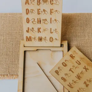 Auslan - Alphabet Sensory Board