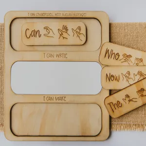 Auslan - 'I Can' Board