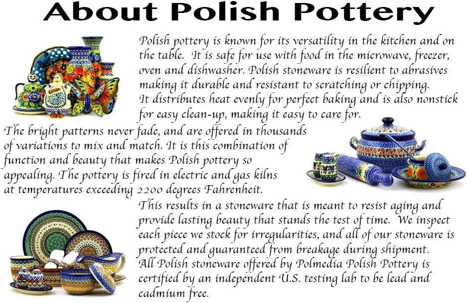 Authentic Polish Pottery Tea Bag or Lemon Plate Signature UNIKAT in Orange Tranquility Design Handmade in Bolesławiec Poland by Ceramika Artystyczna   Certificate of Authenticity