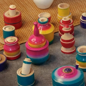 Authentic Colored Kitchen Set