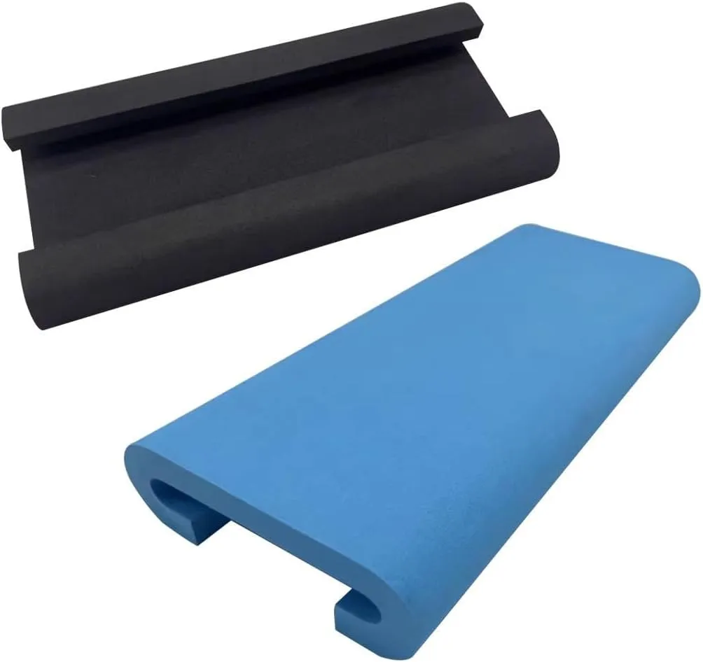 B Baosity 2X Dragon Boat Seat Pads EVA Fishing Seat Pads Non Slip Rower Boating Cushion Kayak Seat Cushion Rowing Machine Seat Cushions, Sky Blue Black, 32cm