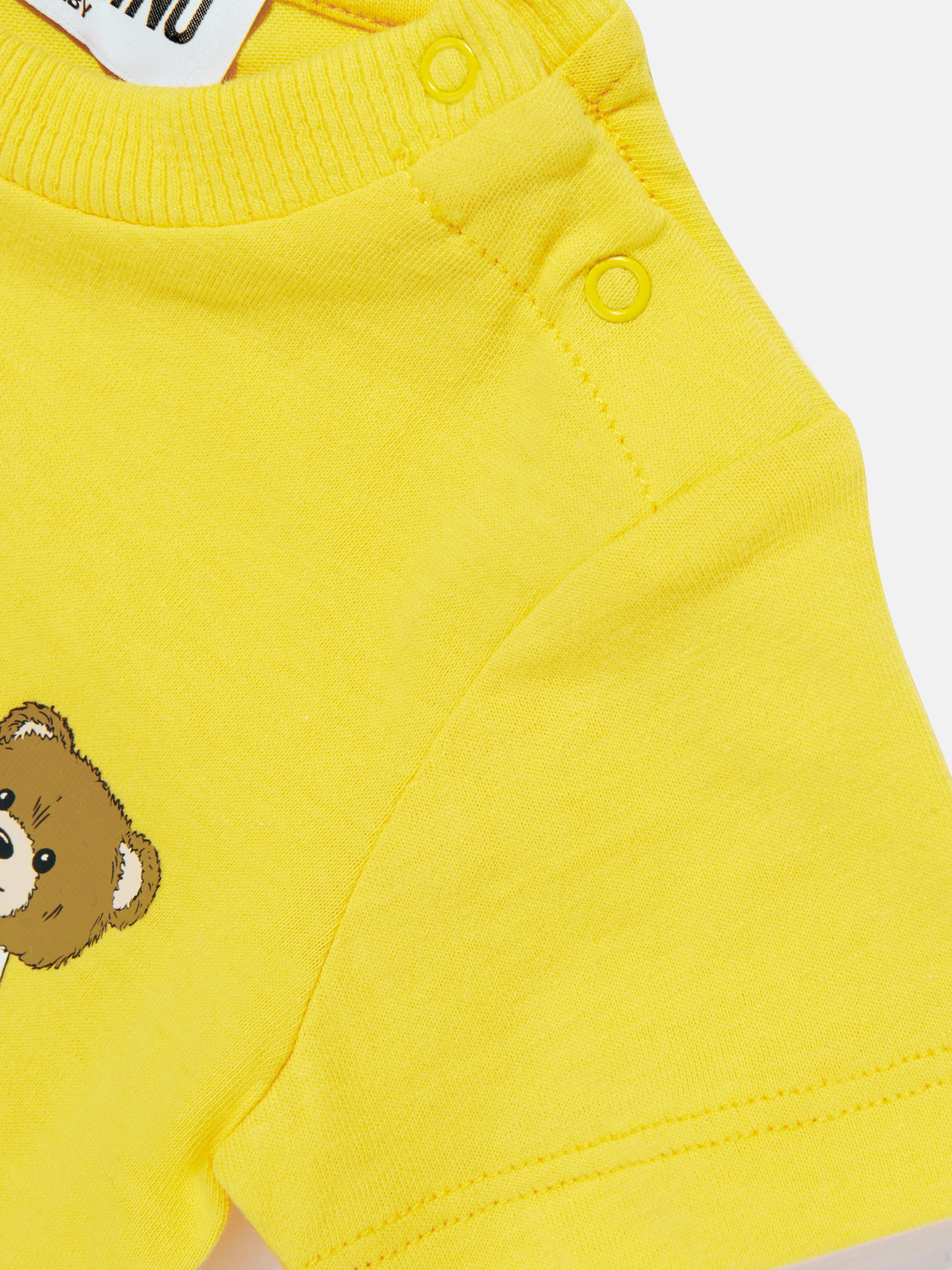 Baby Teddy Bear Logo T-Shirt in Yellow