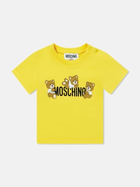 Baby Teddy Bear Logo T-Shirt in Yellow