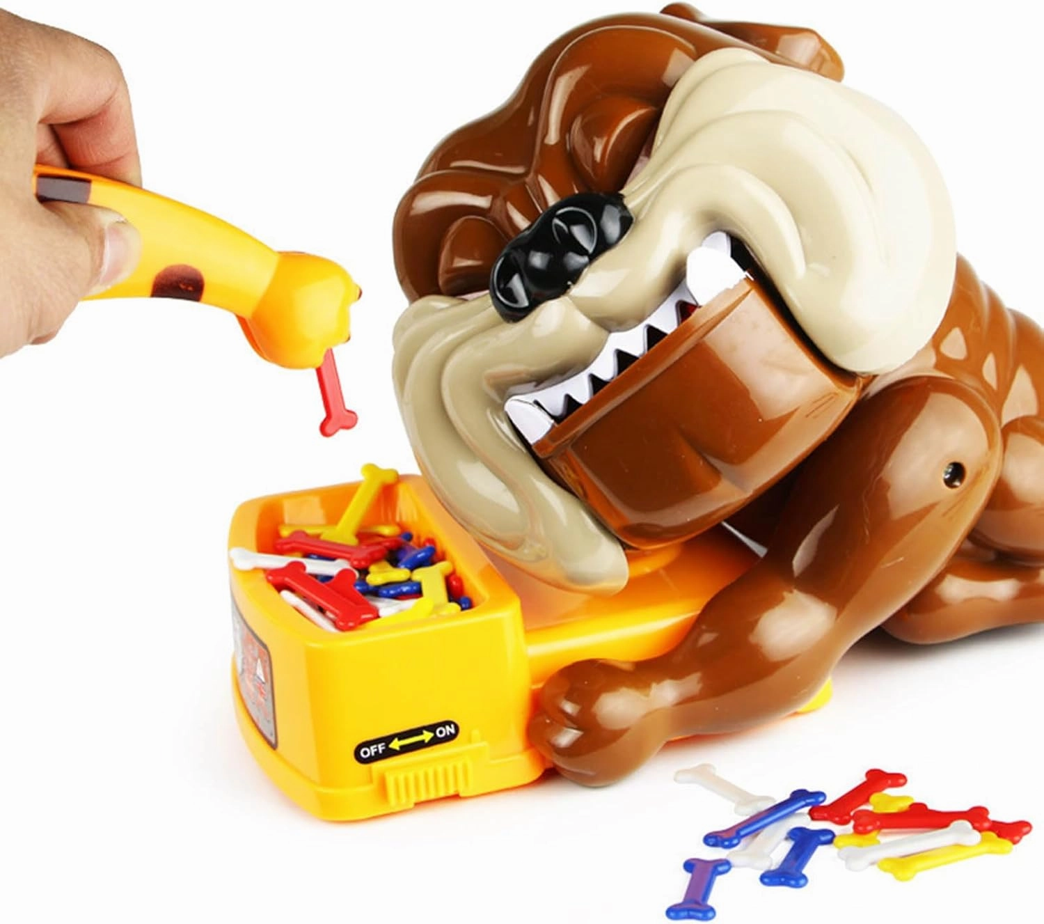Bad Dog Toy,Dont Wake The Dog,Escape Evil Dog Cards Tricky Toy Games,Dog Board Games,Flake Out Bad Dog Bone Tricky Games,for Kids Children Playing Fun (A)