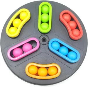 Beads Toy Educational Desktop Game for Boy Girl Fun Puzzle Beads for Balance Training and Patience Development Random Color Design for Home and School Use