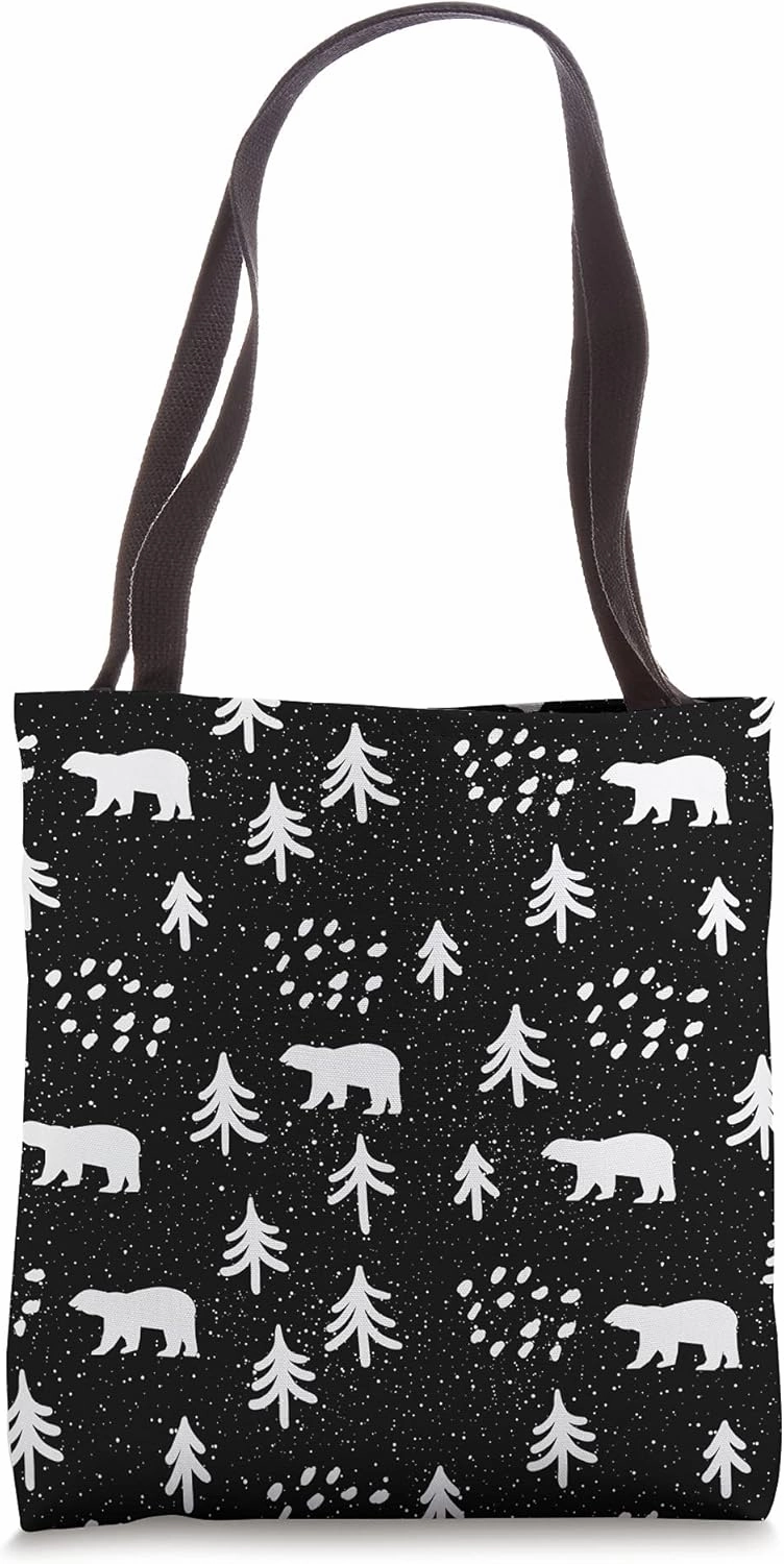 Bears Nature Forest Primitive Drawing Camping Hiking Tote Bag