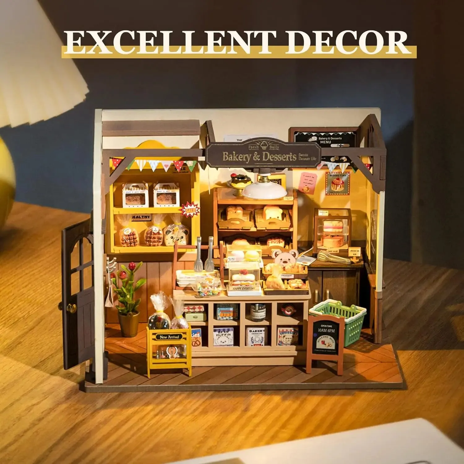 Becka's Baking House – DIY 3D Miniature Dollhouse Puzzle Kit for Teens & Adults