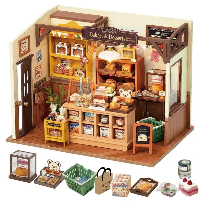 Becka's Baking House – DIY 3D Miniature Dollhouse Puzzle Kit for Teens & Adults