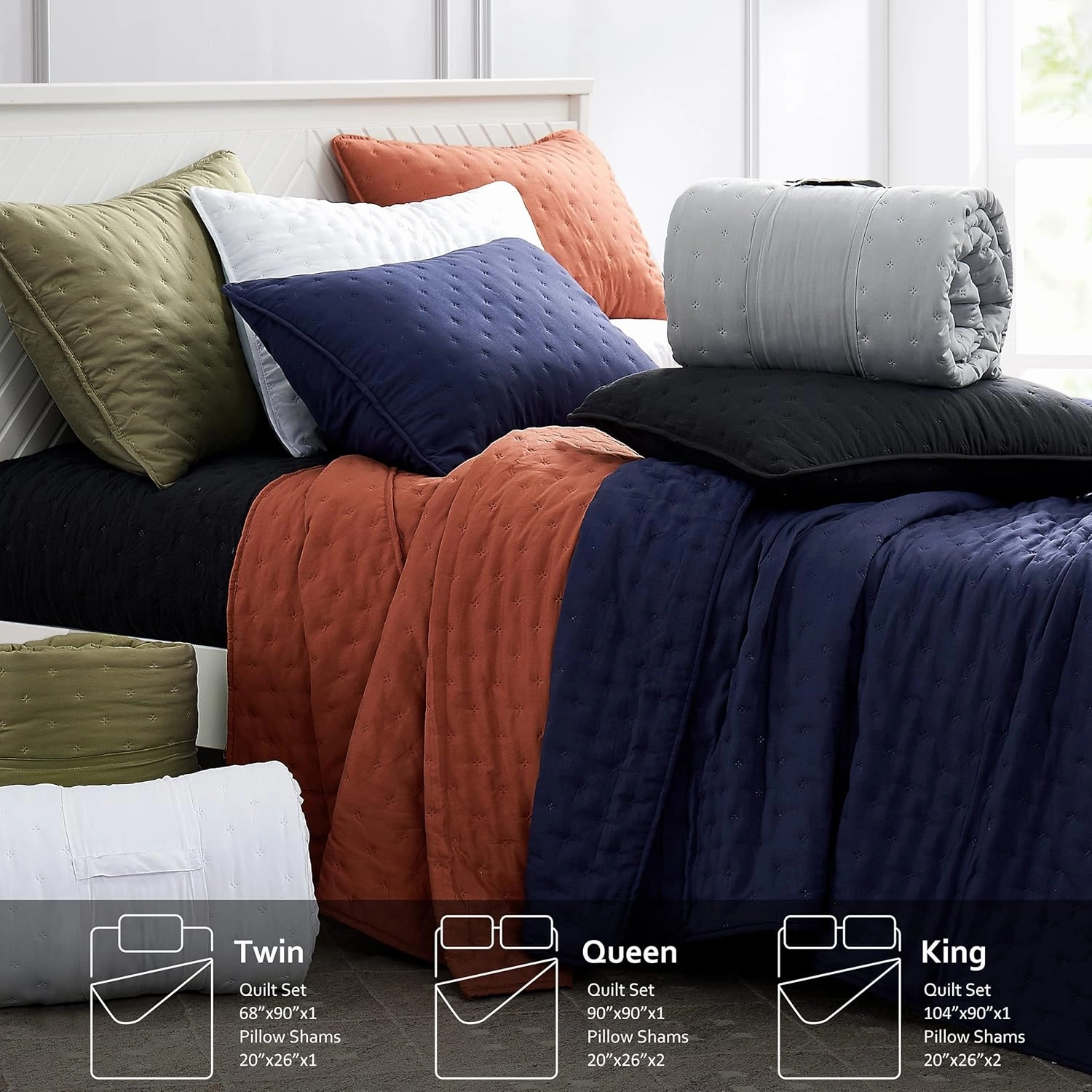 Beige Twin Size Quilt Bedding Sets with Pillow Sham, Lightweight Soft Bedspread Coverlet, Quilted Blanket Thin Comforter Bed Cover, All Season Summer Spring, 2 Pieces, 68x90 inches, Tan Cream