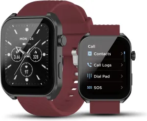 BENIO Smart Watches for Men (Answer/Make Calls),2.04" AMOLED Curved Display,140  Sport Modes,Mens Fitness Watch for Android & iPhone,Mens Smart Watch with Heart Rate/Sleep/SpO2 Monitor,WineRed