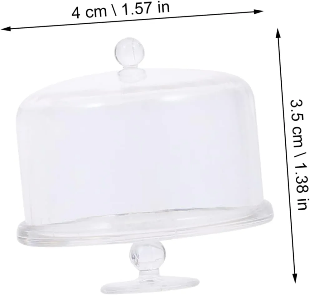 BESPORTBLE 2sets 2pcs Miniature Dollhouse Dessert Display Stand Mini Cake Stands for DIY Kitchen Safe Accessories for 2pcs*2