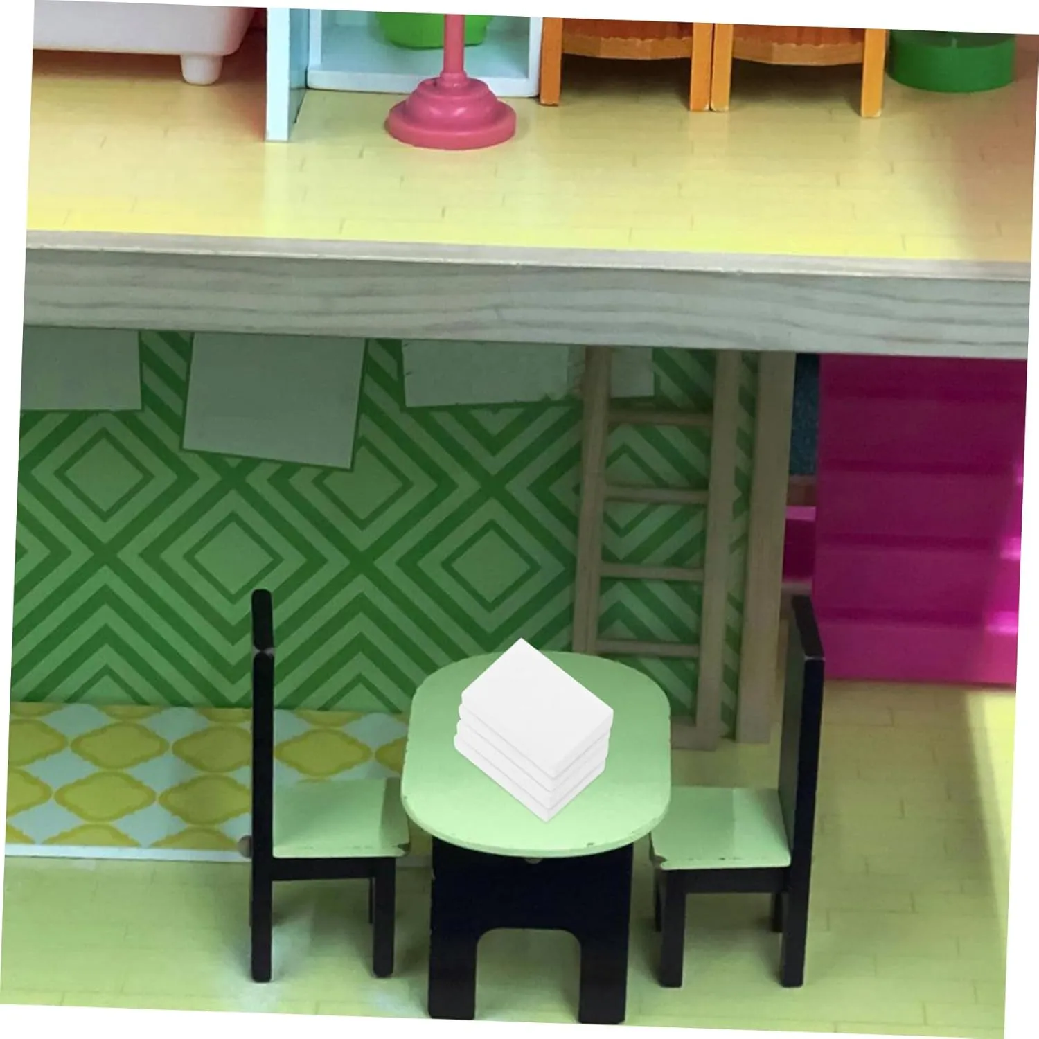 BESPORTBLE 3sets 1:12 Scale DIY Miniature Books Blank Miniature Book for Dollhouse Decor Paintable Mini Furniture for Boys and Girls 30pcs*3
