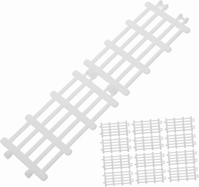BESPORTBLE 4sets 20pcs Miniature Plastic Farm Fences Garden Landscape Decor for Dollhouse Micro Model Scenery for DIY Fairy Gardens and Miniature Landscapes 20pcs*4