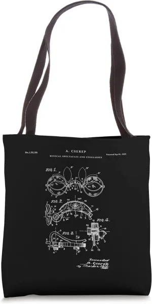 Bifocal Lense Patent - optometry Tote Bag