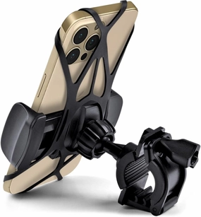 Bike & Motorcycle Phone Mount - for iPhone 14 Pro (13, 12, SE, Plus/Max), Galaxy s22 or Any Cell Phone - Universal Handlebar Holder for ATV, Bicycle & Motorbike.  100 to Safeness & Comfort