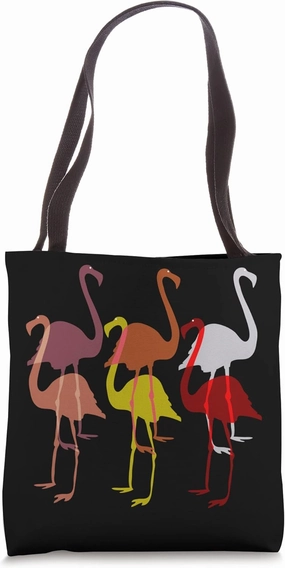 Birds Art Deco 60s Style Minimalist Cool Retro Tote Bag