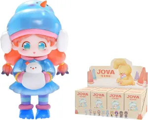 Blind Box Figures Toys,4.7" Cute Mini Dolls Kawaii JOVA Winter Girls Series PVC Blind Box Doll Collectable Action Figure Posable Dress Up Doll for Girls Birthday Party Gift Toys