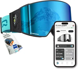 Bluetooth Smart Ski Goggles with Walkie-Talkie for Adult-Anti Fog Snowboard Goggles with Play Music,Answer Calls