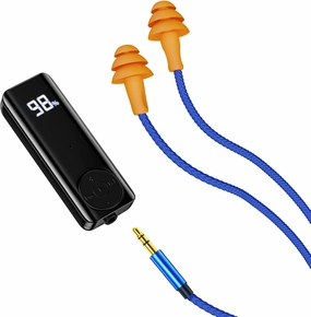 Bluetooth Ear Plugs Headphones for Work, Wireless Earbuds With 60H Battery Adaptor, Noise Cancelling Earplugs, Earphones With Mic & Control for Motorcycle Riding Construction Work