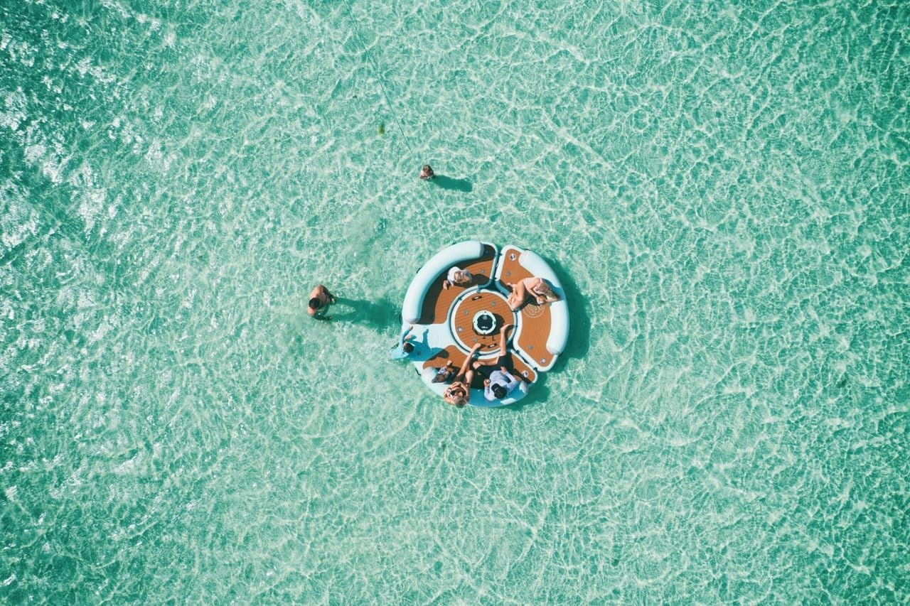 BOTE Inflatable Dock Hangout Suite Customizable Configurations Floating Party Raft Adults Kids Family Friendly MAGNEPod Compatible Packable Portable Towable, Multiple Sizes & Styles
