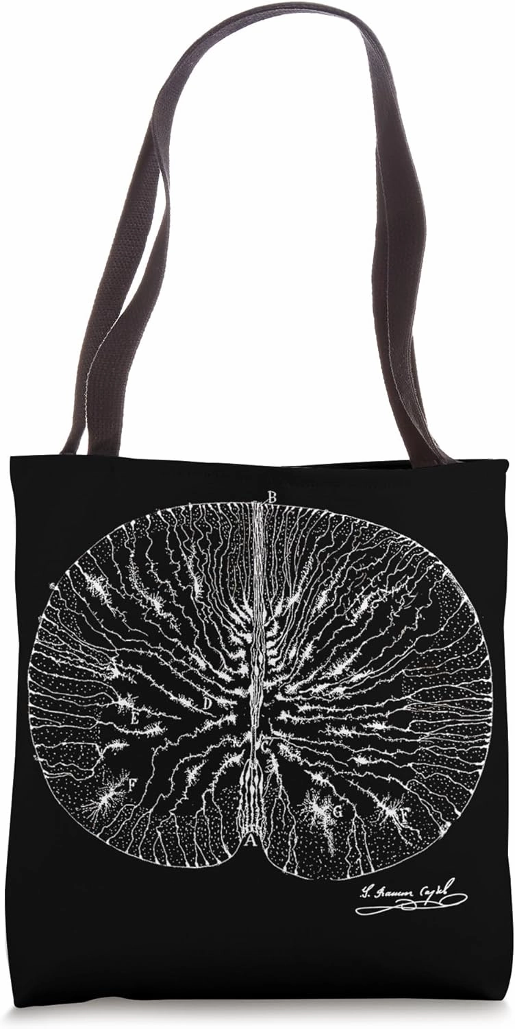 Brain Neuron Ramon y Cajal Illustration Tote Bag