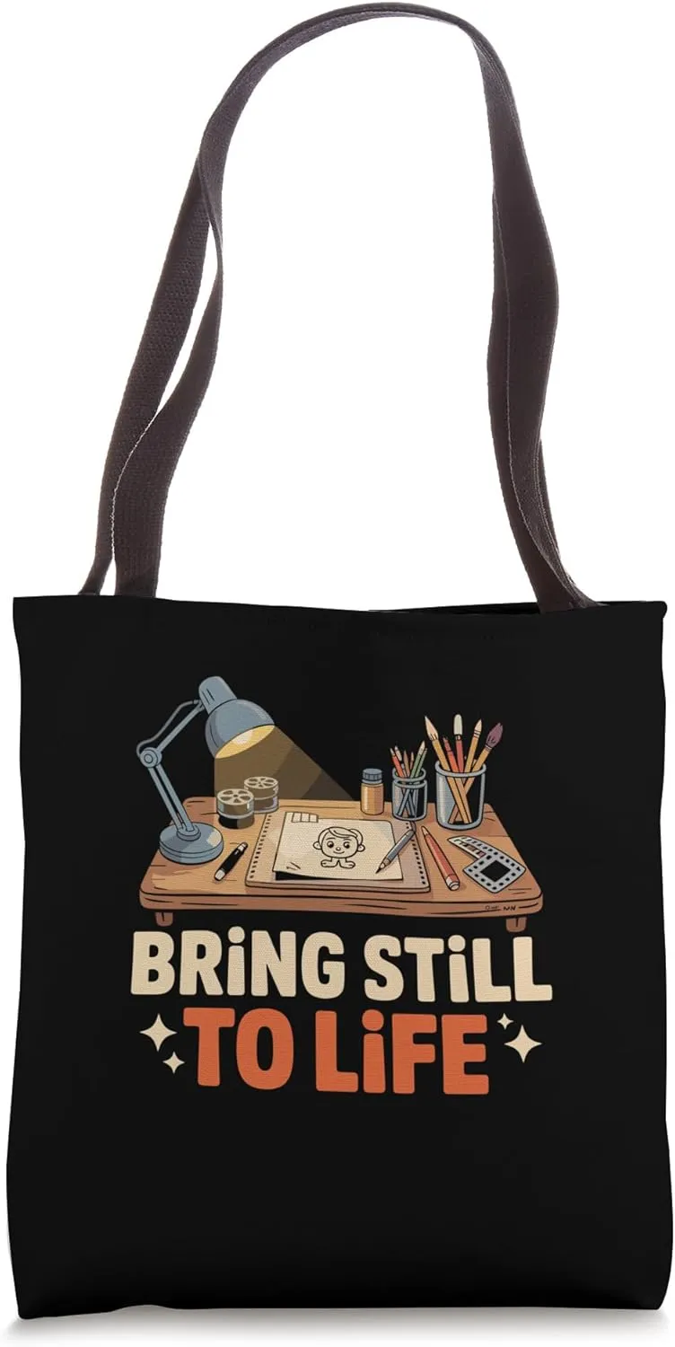 Bring Still To Life Animation Sketch Animate Storytelling Tote Bag