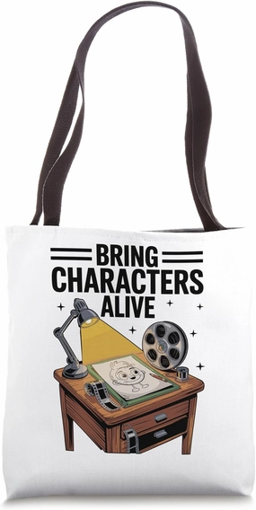 Bring Characters Alive Animation Draw Sketch Animate Tote Bag