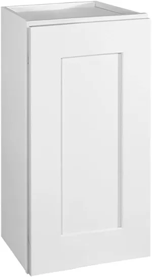 Brookings Shaker Unassembled Wall Kitchen Cabinet W1224, 12 W x 12 D x 24 H, Painted White with Sherwin Williams®, Solid Wood – Design House, 561530