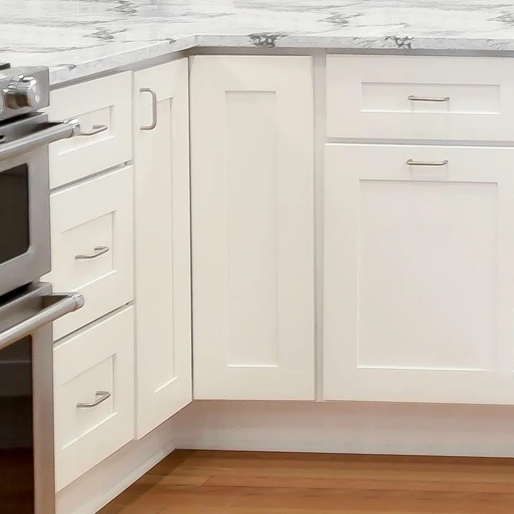 Brookings Shaker Unassembled Wall Kitchen Cabinet W1224, 12 W x 12 D x 24 H, Painted White with Sherwin Williams®, Solid Wood – Design House, 561530