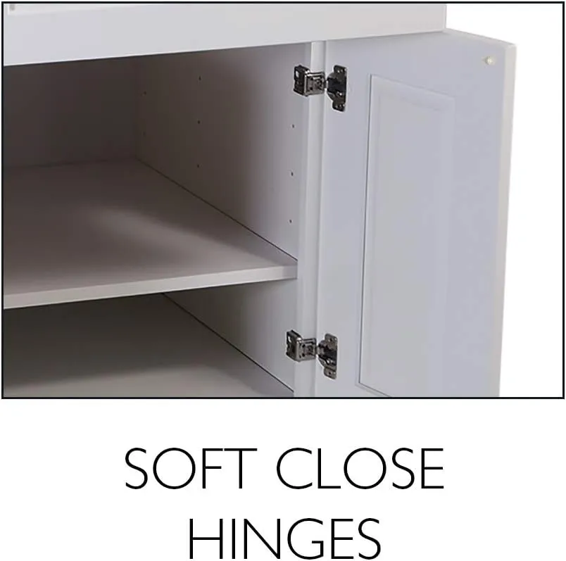 Brookings Shaker Unassembled Wall Kitchen Cabinet W1524, 15 W x 12 D x 24 H, Painted White with Sherwin Williams®, Solid Wood – Design House, 561548