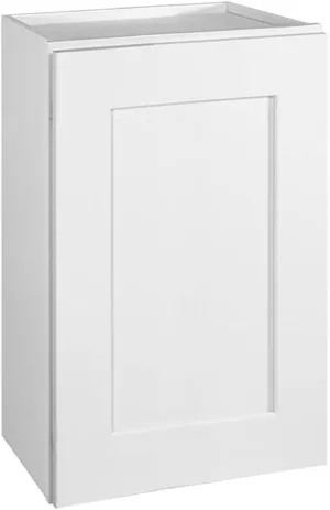Brookings Shaker Unassembled Wall Kitchen Cabinet W1524, 15 W x 12 D x 24 H, Painted White with Sherwin Williams®, Solid Wood – Design House, 561548