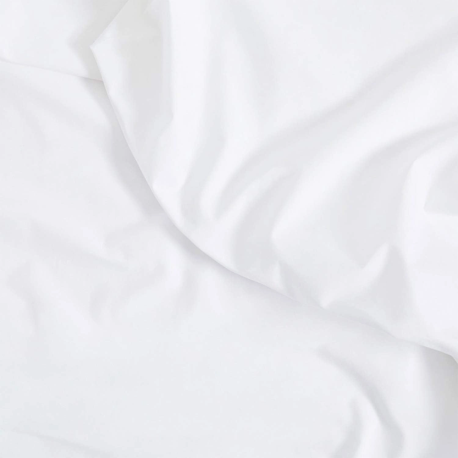 Brooklinen Luxury Sateen 7 Piece Sheet Set - 100% Cotton, Queen Size in White - 1 Duvet Cover, 1 Fitted Sheet, 1 Flat Sheet, 4 Pillowcases | Best Luxury Sheets
