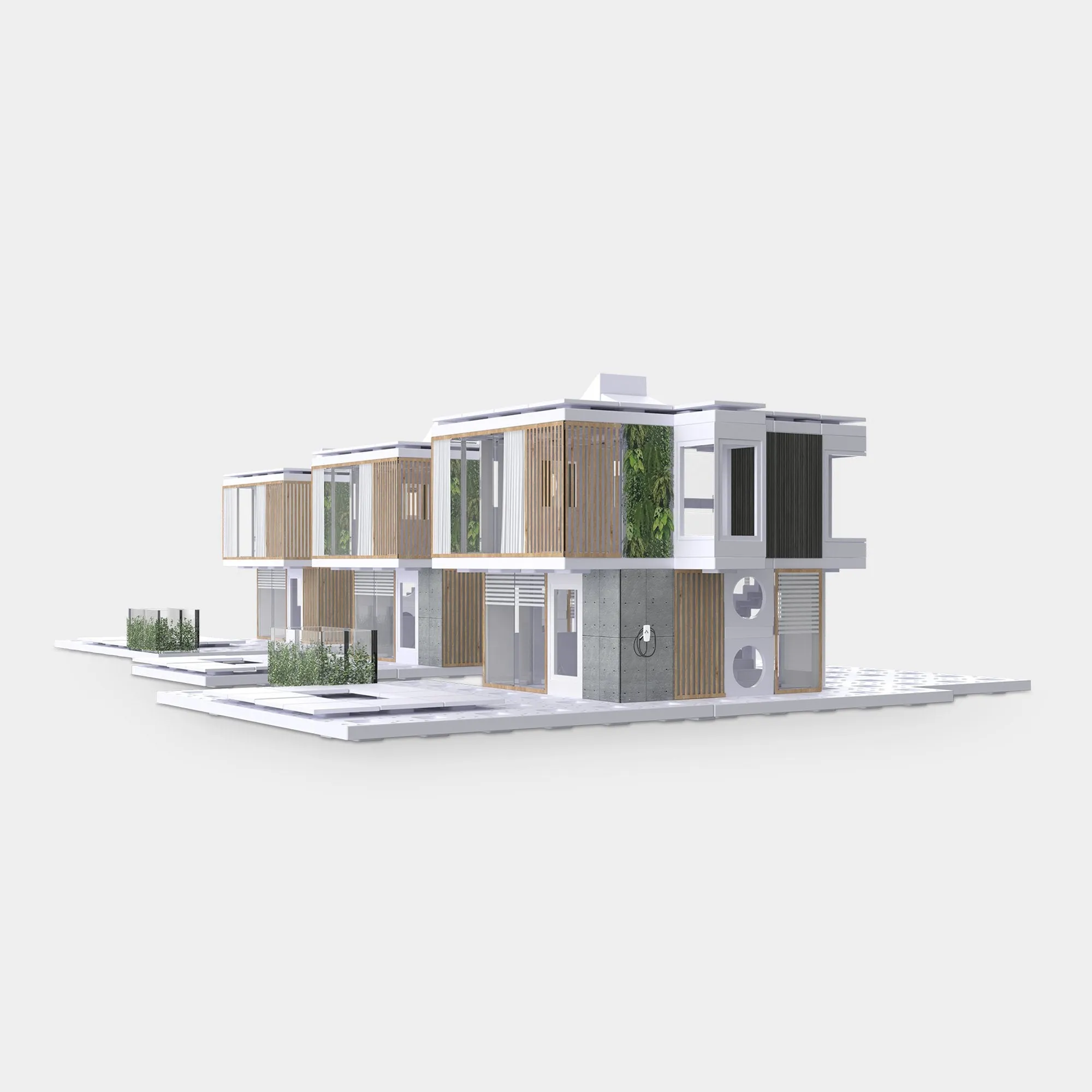 Bundle kit of 6 Arckit 500 sqm. Architectural Model Building Kits & Building Plates