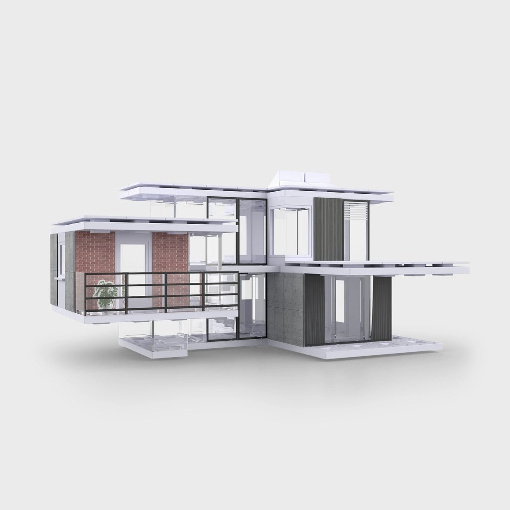 Bundle kit of 10 Arckit 200 sqm. Architectural Model Building Kits & Building Plates