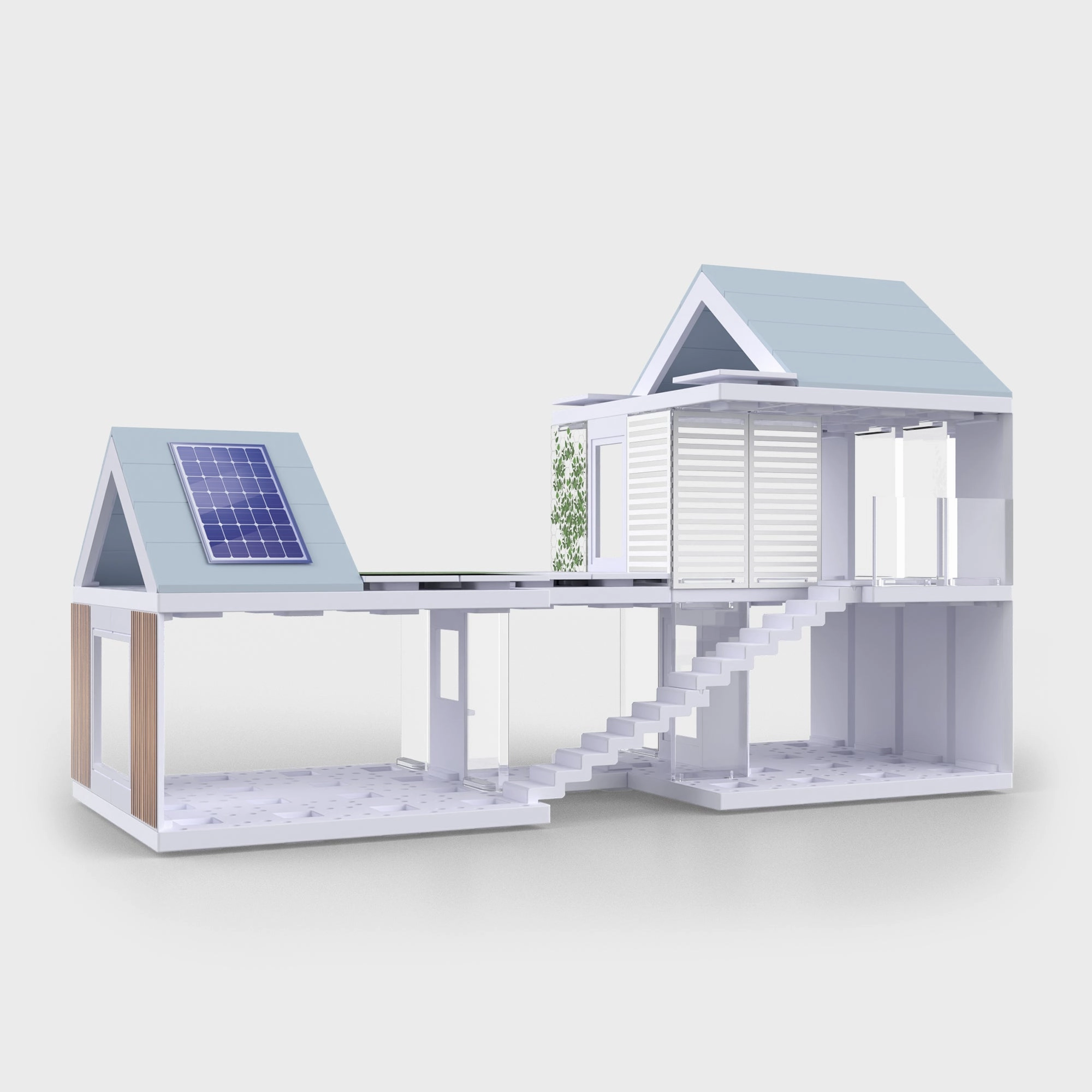 Bundle kit of 12 Arckit GO Eco Model House Kits & Building Plates