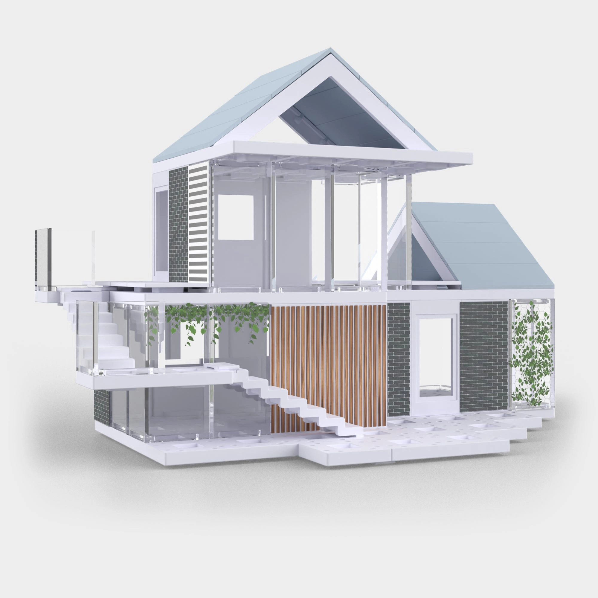 Bundle kit of 12 Arckit GO Eco Model House Kits & Building Plates
