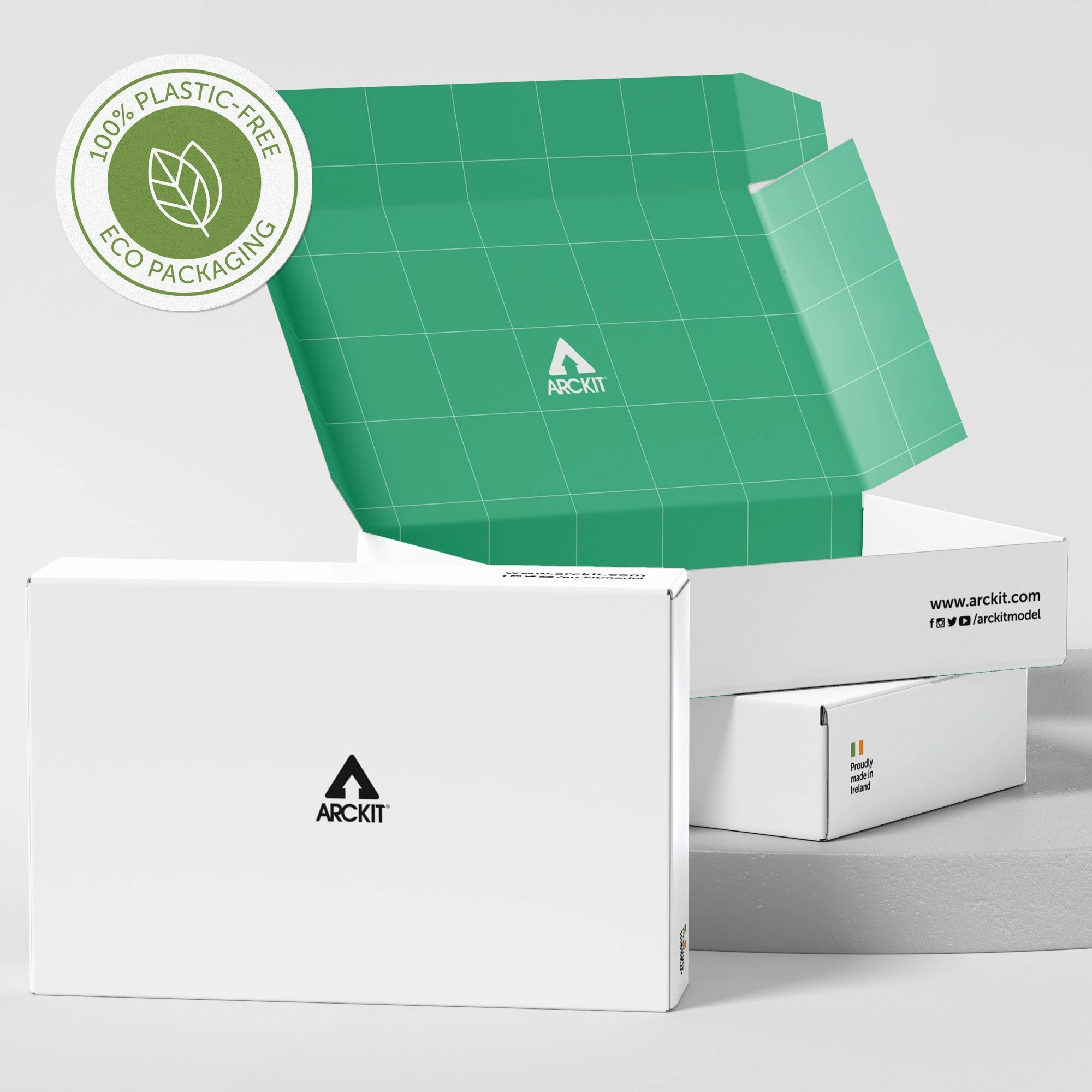 Bundle kit of 12 Arckit GO Eco Model House Kits & Building Plates