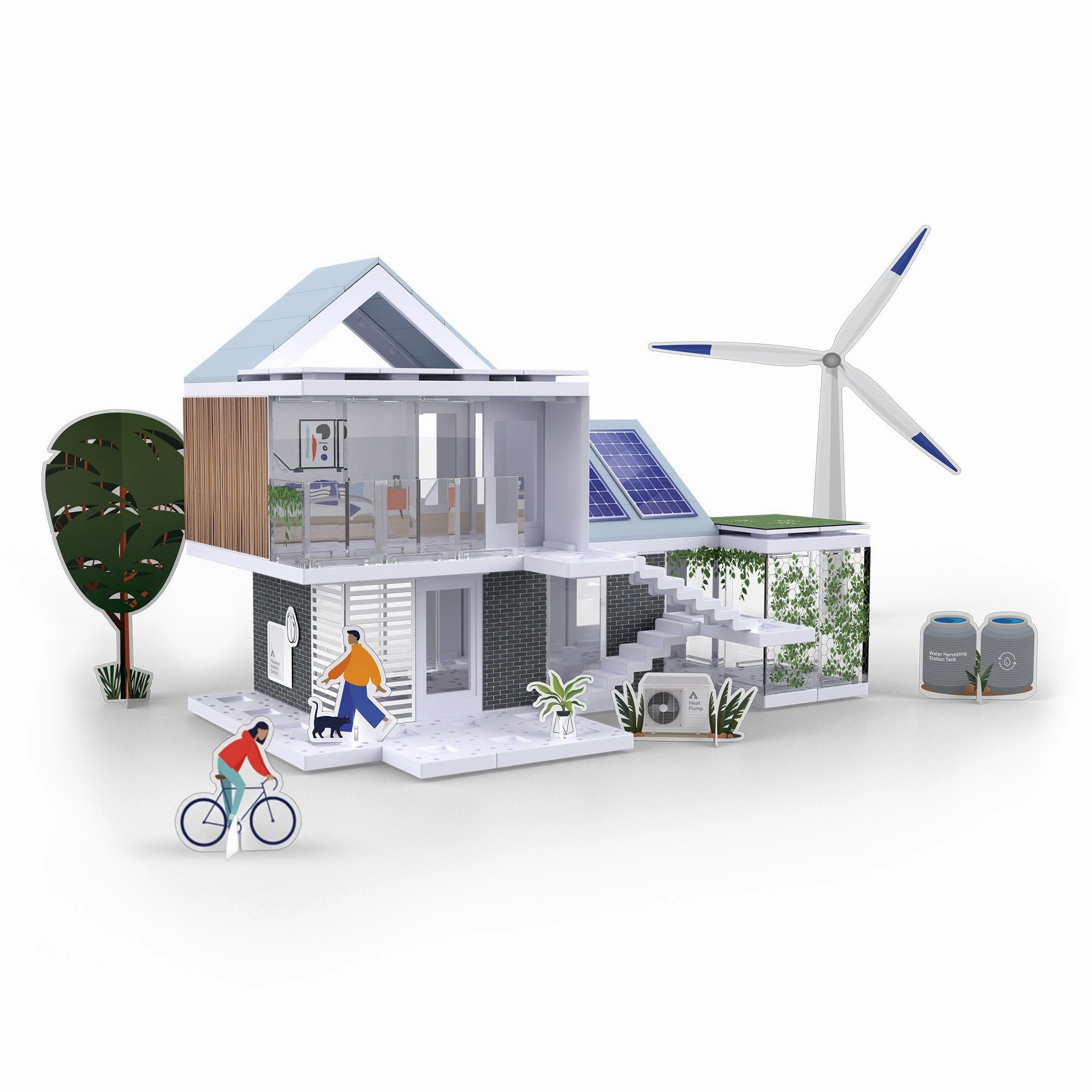Bundle kit of 12 Arckit GO Eco Model House Kits & Building Plates