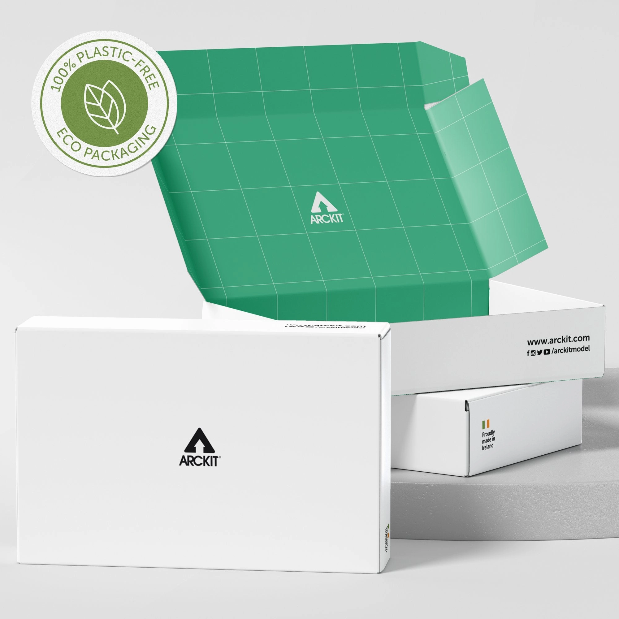 Bundle kit of 12 Arckit GO Eco Model House Kits & Building Plates