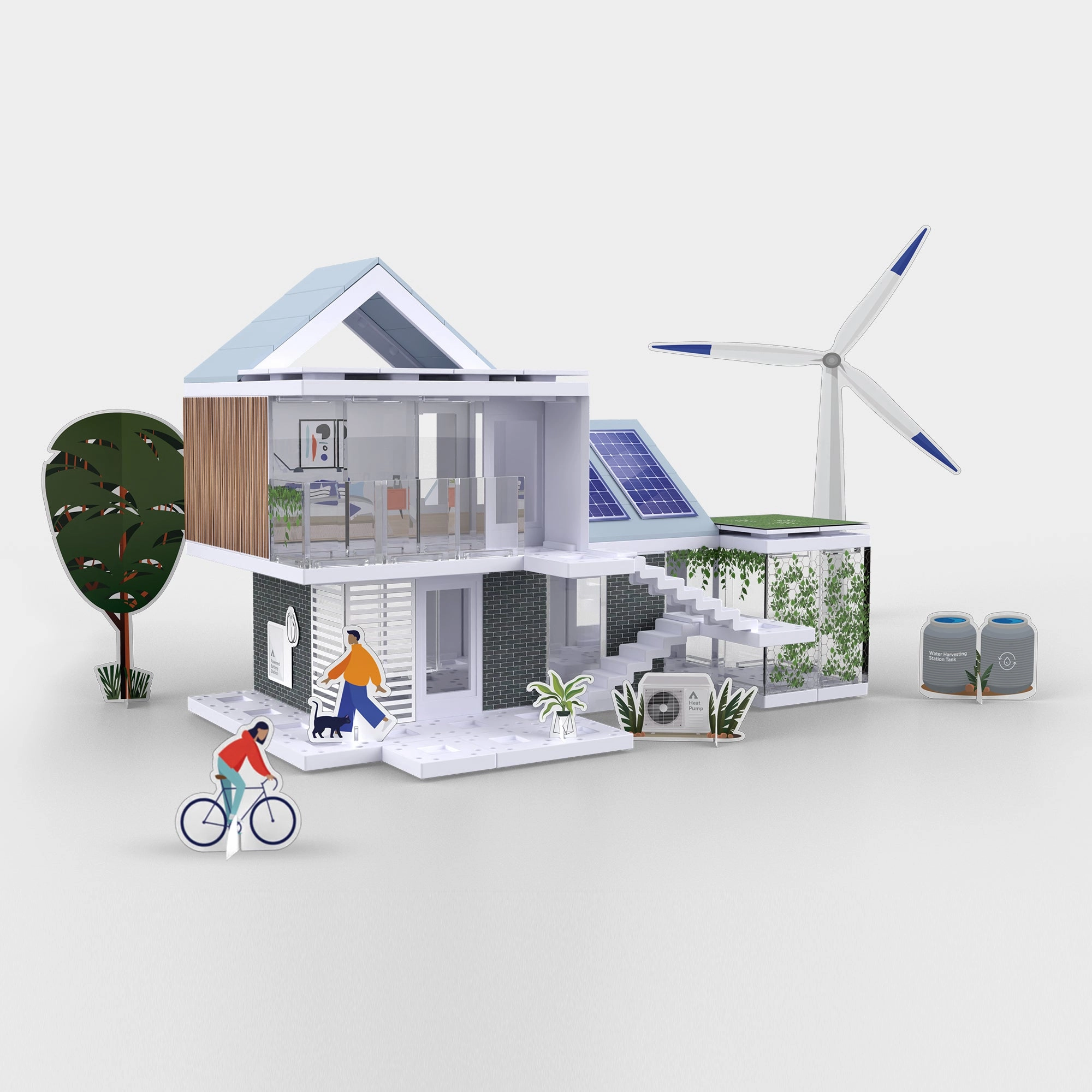 Bundle kit with a GO Eco and a Greenscape Village Model House Kits