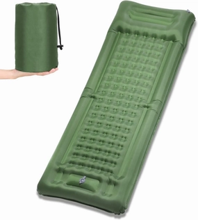 Camping Sleeping pad with Pump Camping air Bed Camping air Mattress Extra Thick Sleeping pad Sleeping pad Inflatable Sleeping Pad Extra Thick 4 Inch Sleeping Pad Mat Air Mattress with Built-